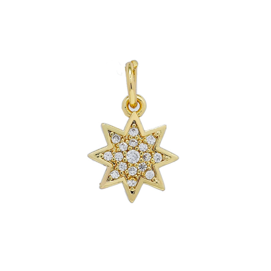 1 Piece Copper Rhinestones Solid Color Pendant