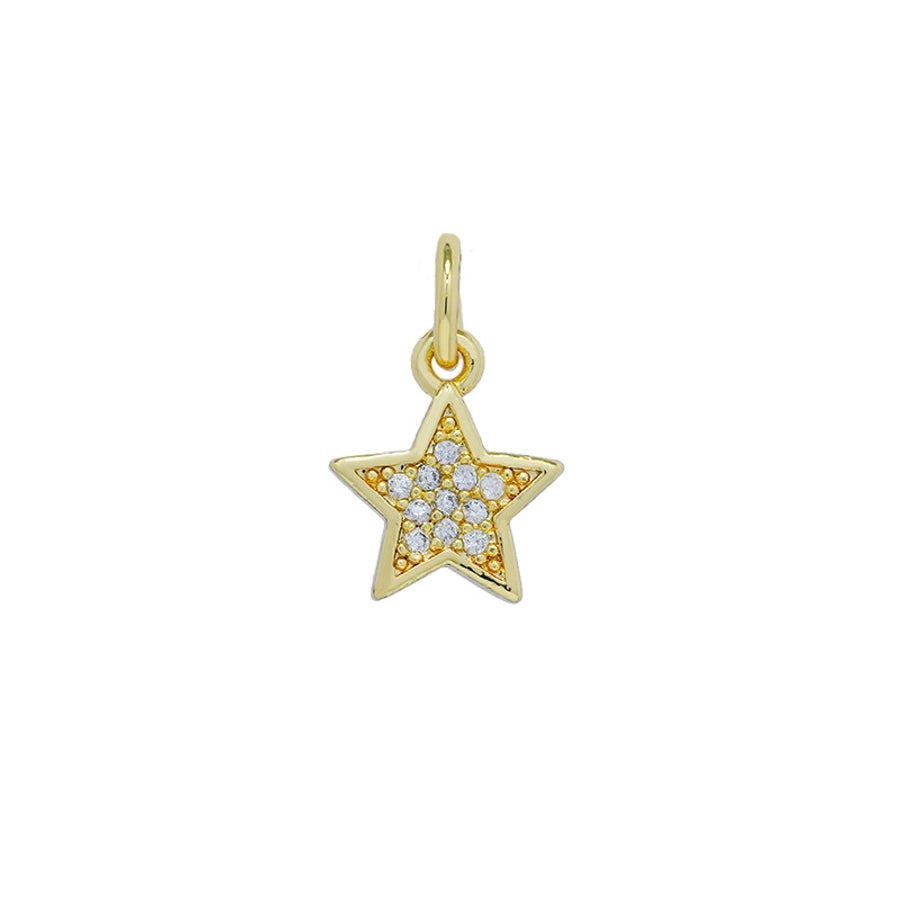 1 Piece Copper Rhinestones Solid Color Pendant