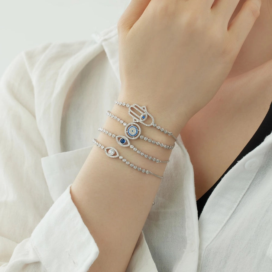 925 Sterling Silver Bracelets Elegant