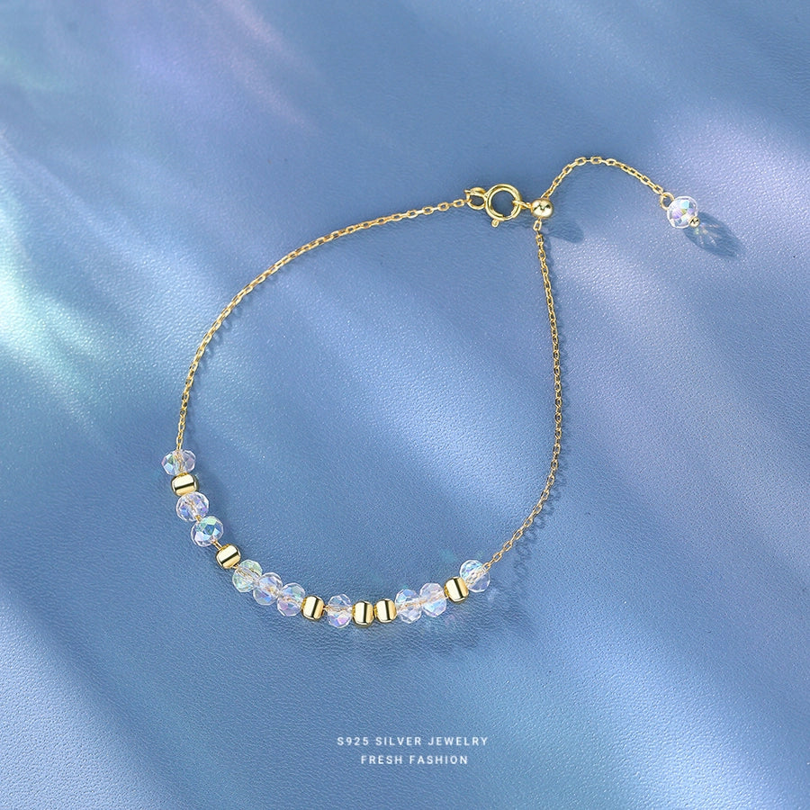 925 Sterling Silver Bracelets Elegant Glam Romantic