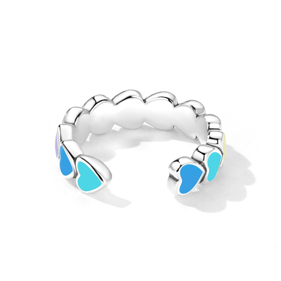 1 Piece 925 Sterling Silver Heart Shape Earrings