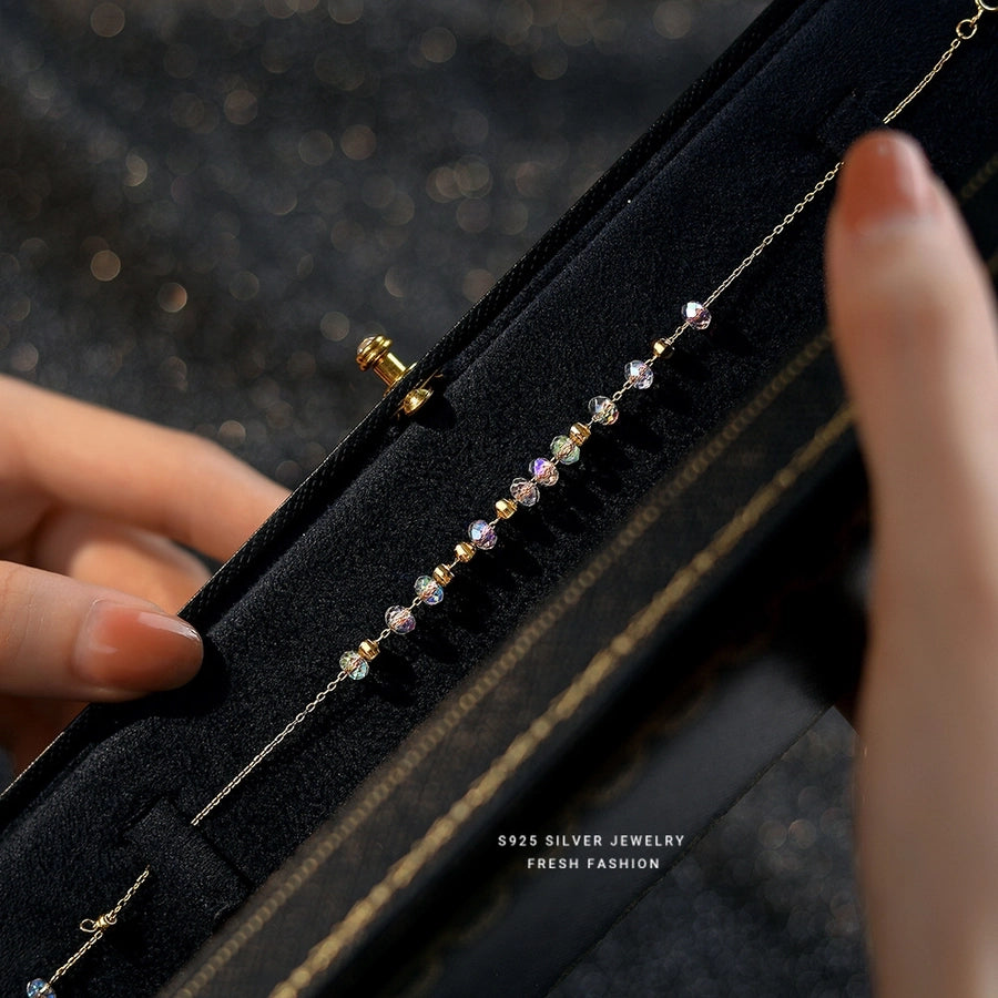 925 Sterling Silver Bracelets Elegant Glam Romantic