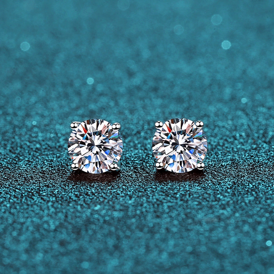925 Sterling Silver Geometric Earrings