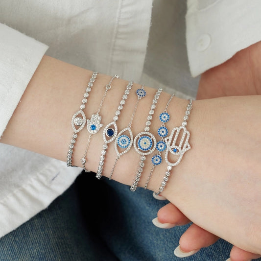 925 Sterling Silver Bracelets Elegant